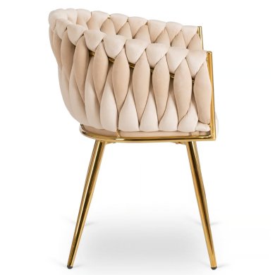 Обідній стілець Mebel Elit CAPI Welur Кремовий ME.CAPI/KR/ZL/V/K фото - 3