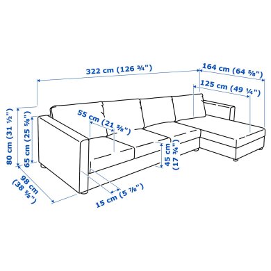 IKEA VIMLE (ИКЕА ВИМЛЕ) 09306708 фото - 2