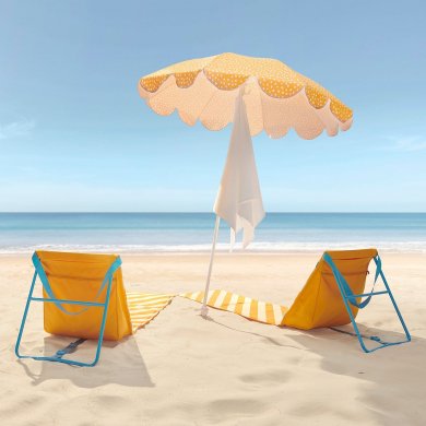 IKEA Садова парасоля STRANDON 140 см Жовтий (ИКЕА СТРАНДОН) 70522765 фото - 2