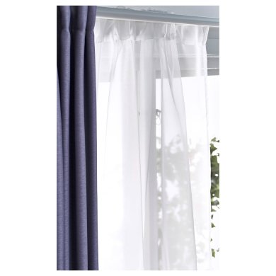 IKEA Тюль TERESIA 145x300 см 2 шт Белый (ИКЕА TERESIA) 50232333 фото - 6