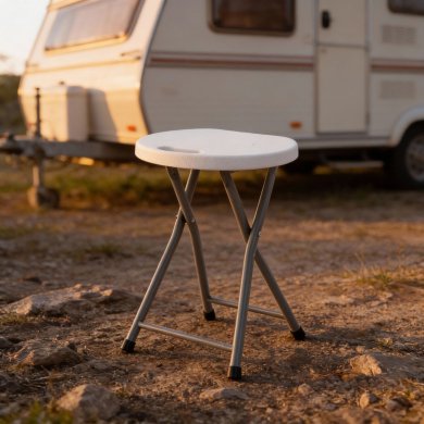 Складаний садовий табурет Garden Line ZUM9637 Білий ZUM9637 фото - 5