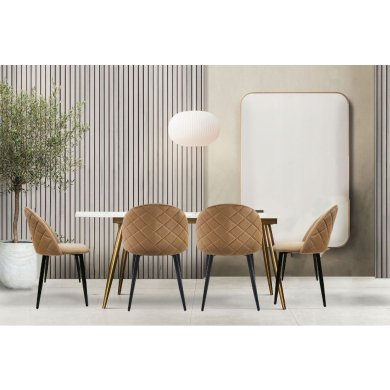 Обідній стілець Kontrast Sofia Бежевий 5.90.26077 фото - 6