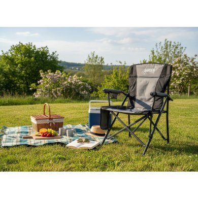 Складное рыбацкое кресло Garden Line LEZ6365 Серый LEZ6365 фото - 4