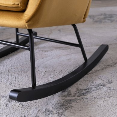 Кресло-качалка мягкое Mebel Elit JACKSON Welur Горчичный ME.JACKSON/CU/V/FW фото - 10