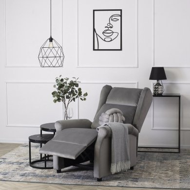 Кресло мягкое раскладное с реклайнером Mebel Elit SIMON Серый - 10 Кресло мягкое раскладное с реклайнером Mebel Elit SIMON Серый ME.SIMON/P/V/FW фото - 10