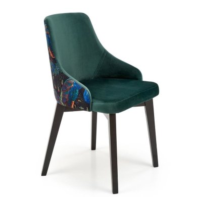 Обідній стілець Halmar ENDO Welur Темно-зелений V-PL-ENDO-CZARNY-C.ZIELONY фото - 2