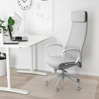 IKEA Офісне крісло MARKUS Світло-сірий (ИКЕА МАРКУС) 10521858 фото - 6