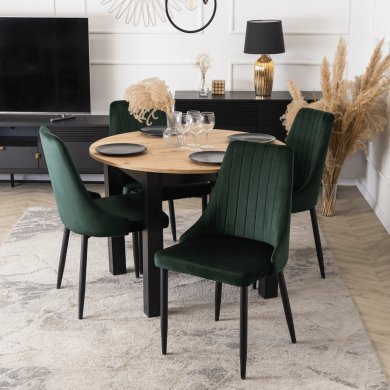 Обеденный стул Mebel Elit BARI Welur Зеленый ME.BARI/Z/V/K фото - 5