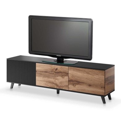 Тумба под ТВ Halmar Random RTV-2 | Дуб вотан / Черный V-PL-RANDOM-RTV-2 фото - 2