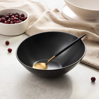 Миска Homla FAMELIO 23 см Чорний - 4 Миска Homla FAMELIO 23 см Чорний 234302 фото - 4