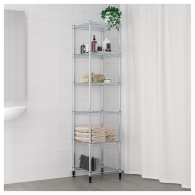 Стелаж OMAR Сріблястий - 2 IKEA Стелаж OMAR Сріблястий (ИКЕА ОМАР) 19829090 фото - 2