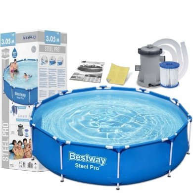 Каркасный бассейн Bestway 56679 STEEL PRO 305x76 см Синий BES56679