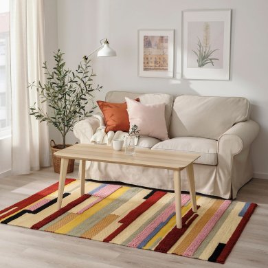 IKEA Килим BRONDEN 133x195 см Різнокольоровий (ИКЕА БРОНДЕН) 90532928 фото - 4