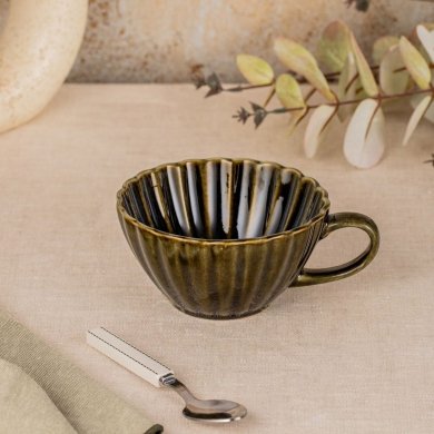 Кружка Homla MELIDA 300 мл Темно-зелений 241349 фото - 5