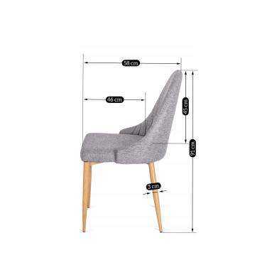 Обідній комплект Mebel Elit HARRY TORINO | Дуб Рів'єра / Сірий HARRY/DR/S/TORINO/P/D/T/Z4/K фото - 19