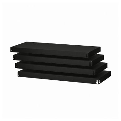 IKEA Комплект полок для стеллажа BROR 4 шт Черный (ИКЕА BROR) 30512283
