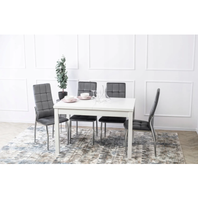 Раскладной обеденный стол Mebel Elit SKUBI Белый - 6 Раскладной обеденный стол Mebel Elit SKUBI Белый B.SKUBI/B/S фото - 6