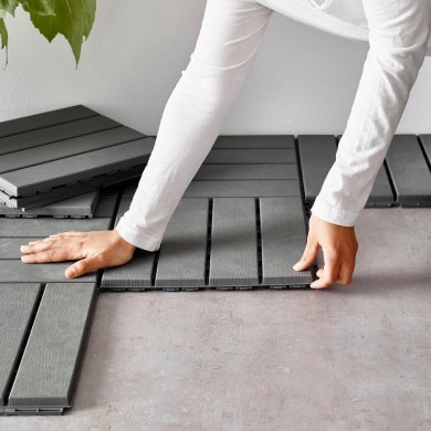 IKEA Плитка для підлоги RUNNEN Сірий (ИКЕА RUNNEN) 70238112 фото - 6