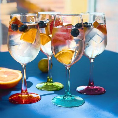 Набор бокалов Homla LAIA SUMMER 320 мл 4 шт Разноцветный 165148 фото - 5