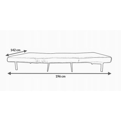 Диван раскладной Kontrast EVITA 139 см | Темно-серый 5.90.20121 фото - 8