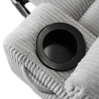 Крісло м'яке розкладне масажне з реклайнером Mebel Elit BOX Velvet Сірий ME.BOX2/P/SZTR/FW фото - 10