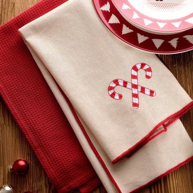 Набір кухонних рушників Homla RUE 45x65 см 2 шт Різнокольоровий 236708 фото - 8