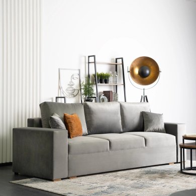 Розкладний диван Mebel Elit NICOLO Сірий MGK.WIKI/VELLUTO16/SOF фото - 5