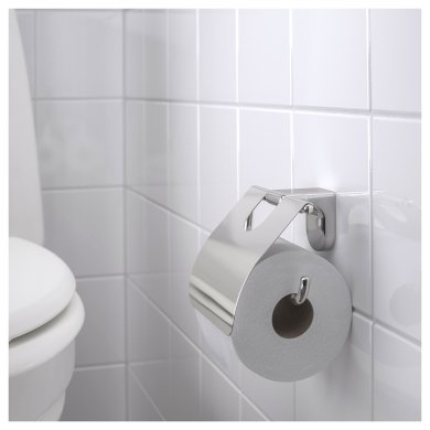 IKEA Держатель для туалетной бумаги KALKGRUND (ИКЕА KALKGRUND) 00291476 фото - 3