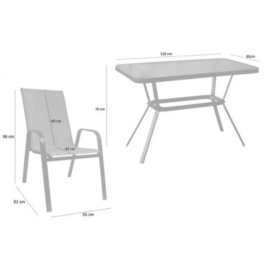 Комплект садових меблів Garden Line NEO9949KPL Сірий NEO9949KPL фото - 4