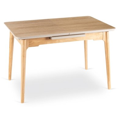 Раскладной обеденный стол Mebel Elit SAMER Дуб золотой ME.SAMER/D/D/CER/S120-160