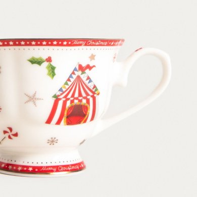 Чашка з блюдцем Homla CIRGRATTA 100 мл Принт 241840 фото - 3