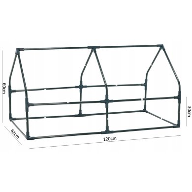 Парник теплиця Garden Line 120x62x60 см Зелений TUN5521 фото - 8