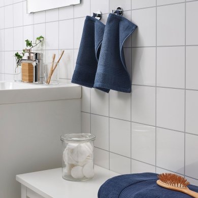 IKEA Полотенце для лица FREDRIKSJON 30х30 см Темно-синий (ИКЕА ФРЕДРИКСИОН) 80496681 фото - 2