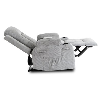 Кресло мягкое раскладное массажное с реклайнером Mebel Elit BOX 2 Серый ME.BOX2/P/T/FW фото - 5