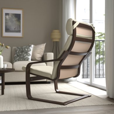 Крісло-качалка POANG Бежевий - 15 IKEA Крісло-качалка POANG Бежевий (ИКЕА ПОАНГ) 89860770 фото - 15