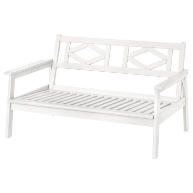 IKEA Садовая скамья BONDHOLMEN Белый (ИКЕА БОНДХОЛЬМЕН) 50558185