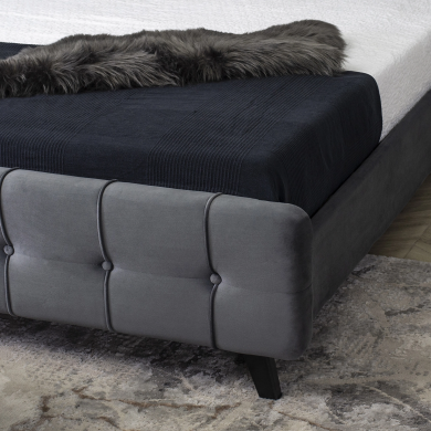 Кровать Mebel Elit LINO Welur 160x200 см Серый ME.LINO/160/CP/V/LOZ фото - 11