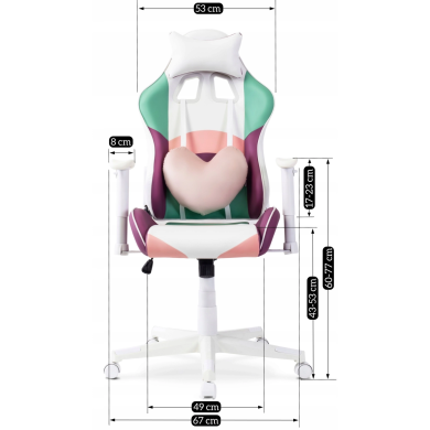 Геймерське крісло Mebel Elit CANDY MINI Фіолетовий - 6 Геймерське крісло Mebel Elit CANDY MINI Фіолетовий ME.KIDCANDY/MIX/E/FO фото - 6