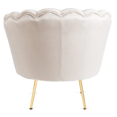 Крісло м'яке з підставкою Mebel Elit GRAND Welur Кремовий ME.GRAND/KR/V/FW фото - 6