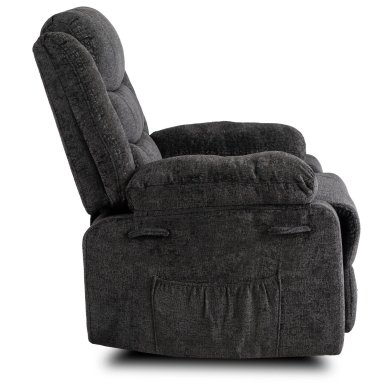 Кресло мягкое раскладное с реклайнером Mebel Elit ARTURO Welur Черный ME.ARTURO/CZ/V/FW фото - 3