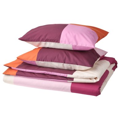 IKEA Комплект постільної білизни BRUNKRISSLA 200х200 см Рожевий (ИКЕА БРУНКРИССЛ) 40558280