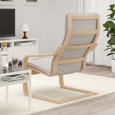 IKEA Кресло-качалка POANG Светло-бежевый (ИКЕА ПОАНГ) 29286610 фото - 12