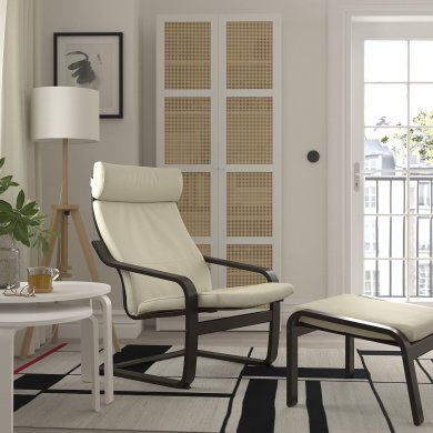 IKEA Крісло-качалка POANG Бежевий (ИКЕА ПОАНГ) 59830586 фото - 16