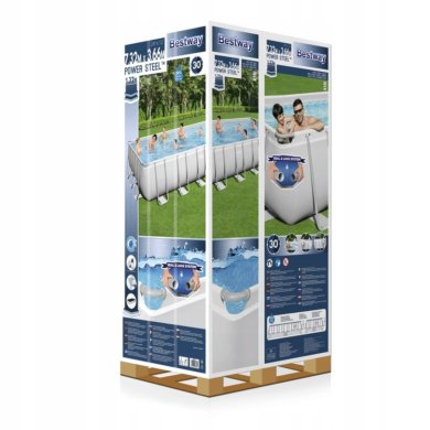 Каркасный бассейн Bestway 56475 POWER STEEL 732х366х132 см Серый BES56475 фото - 9