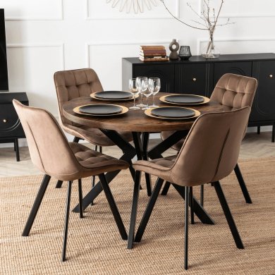 Обеденный стул Mebel Elit RICK Welur Коричневый ME.RICK/BR/V/K фото - 6