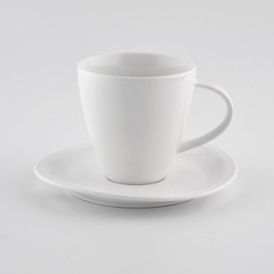 Чашка з блюдцем Duka Aspen 250 мл | Білий 1219589 фото - 3