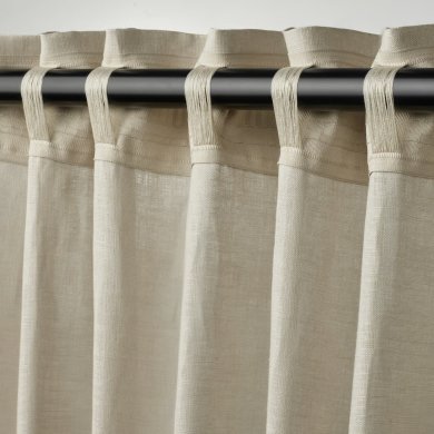 IKEA Шторы DYTAG 145x300 см 2 шт Бежевый (ИКЕА DYTAG) 80607820 фото - 3