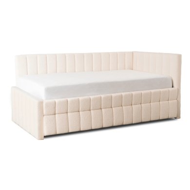 Раскладная кушетка Mebel Elit VILLEMO Boucle 120x200 см Кремовый ME.VILLEMO/120/90/KR/TB/LOZWYS фото - 2