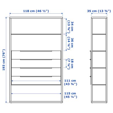 IKEA Стеллаж FJALKINGE (ИКЕА FJÄLKINGE) 99932540 фото - 4