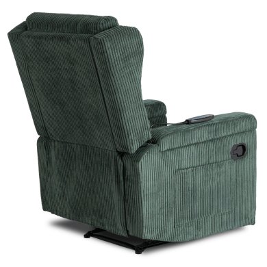 Кресло мягкое раскладное массажное с реклайнером Mebel Elit SEBASTIAN Velvet Зеленый ME.SEBASTIAN/Z/SZTR/FW фото - 8